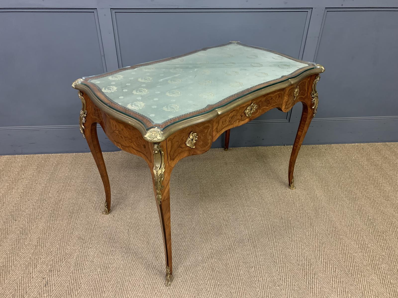 Marquetry Inlaid French Bureau Plat by Maison Millet (1 of 17)