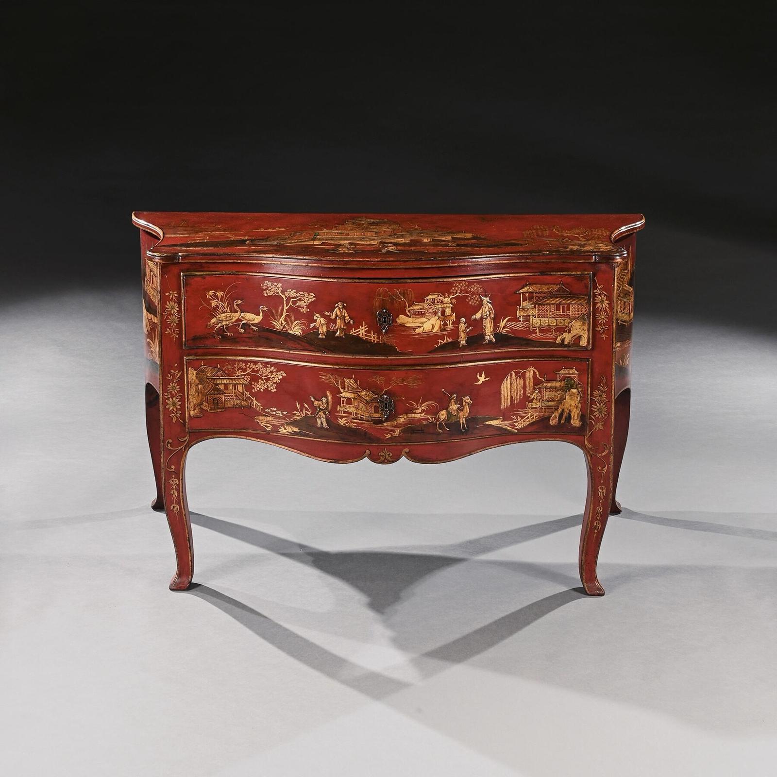 Fine Mid 19th Century North European Japanned or Lacquered Commode in the Rococo Manner (1 of 11) Fine Mid 19th Century North European Japanned or Lacquered Commode in the Rococo Manner (1 of 11)