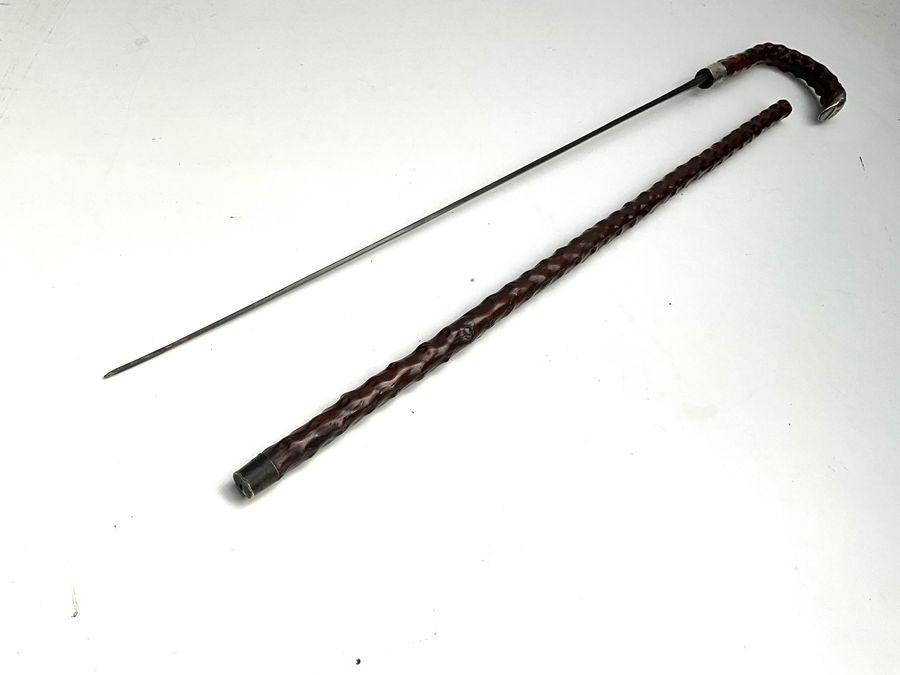 English Thorn Tree Gents Walking Stick / Sword Stick (1 of 25)