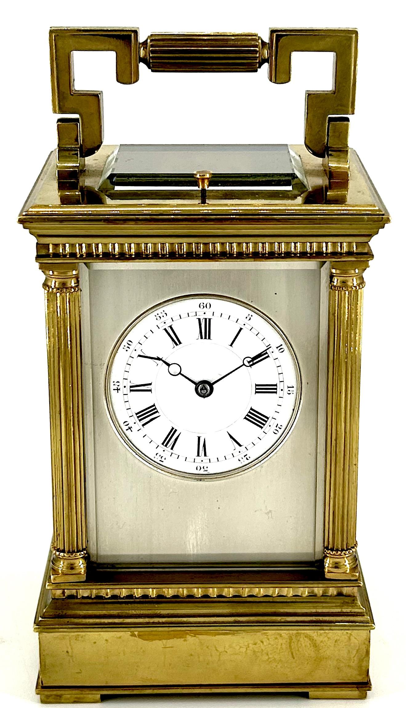 Impressive Antique Architectural Masked Dial French 8-day Gong Striking Carriage Clock c.1860 (1 of 6) Impressive Antique Architectural Masked Dial French 8-day Gong Striking Carriage Clock c.1860 (1 of 6)