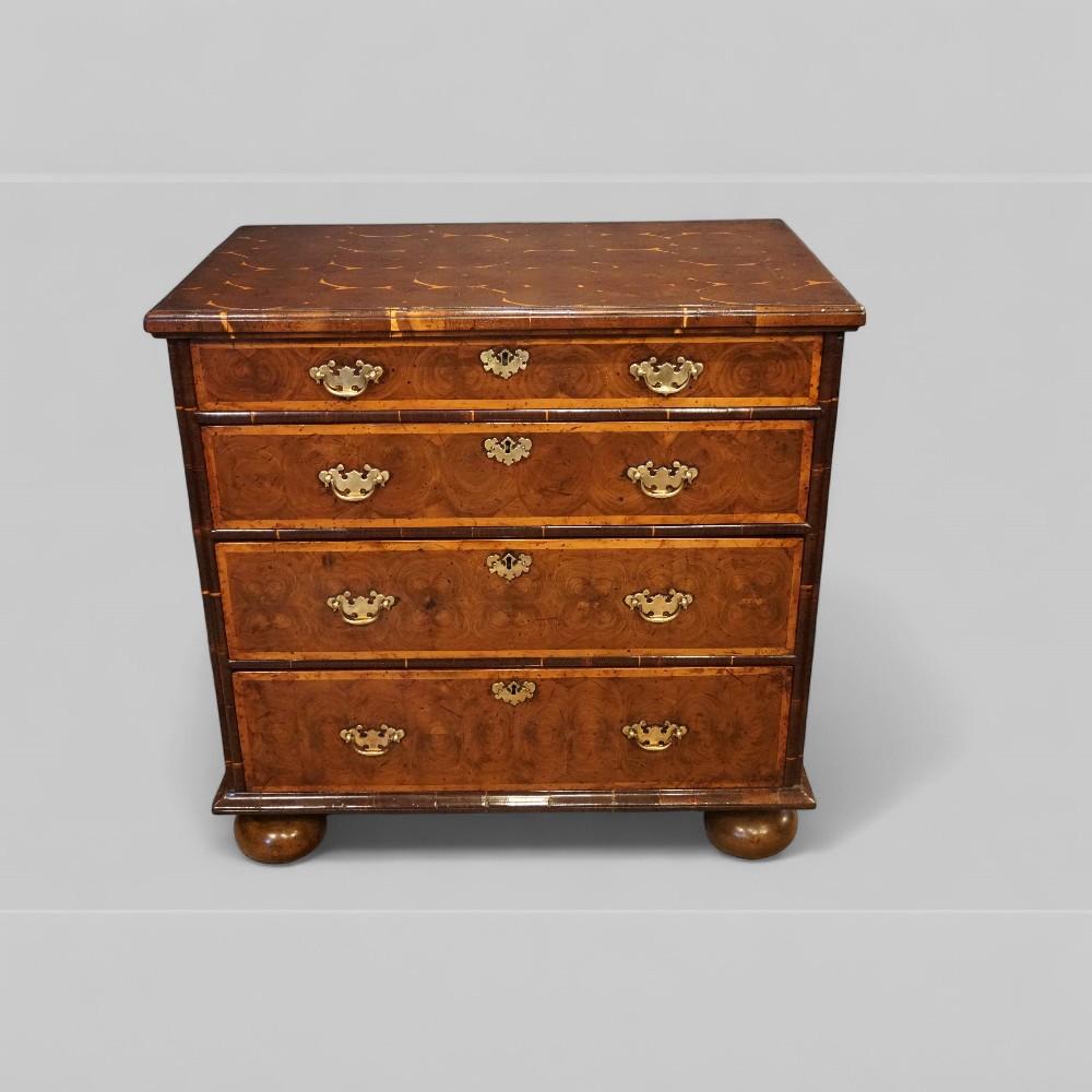 William & Mary Oyster Laburnum Chest (1 of 9)