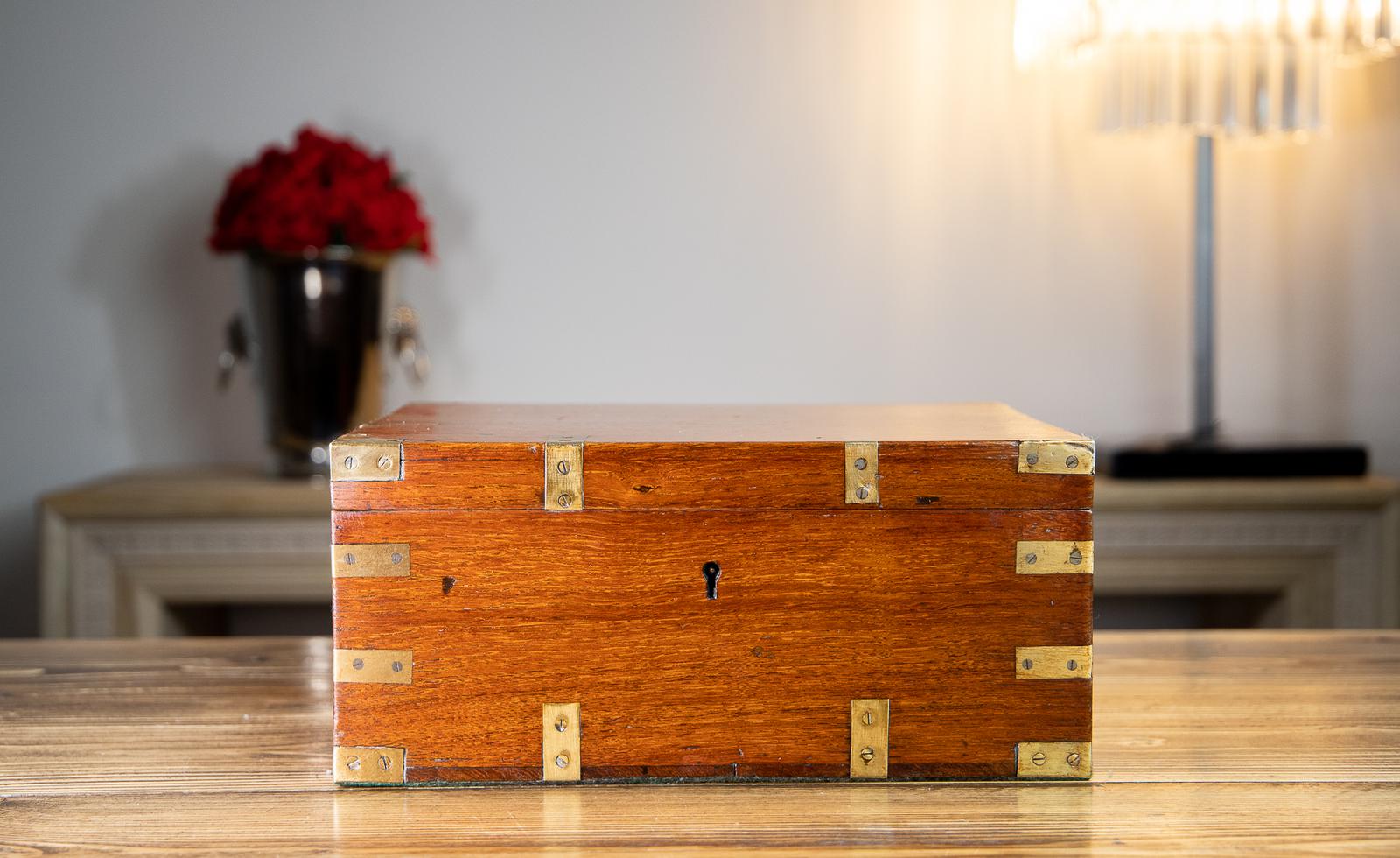 Teak Campaign Georgian Cigar Box c.1820 (1 of 10) Teak Campaign Georgian Cigar Box c.1820 (1 of 10)