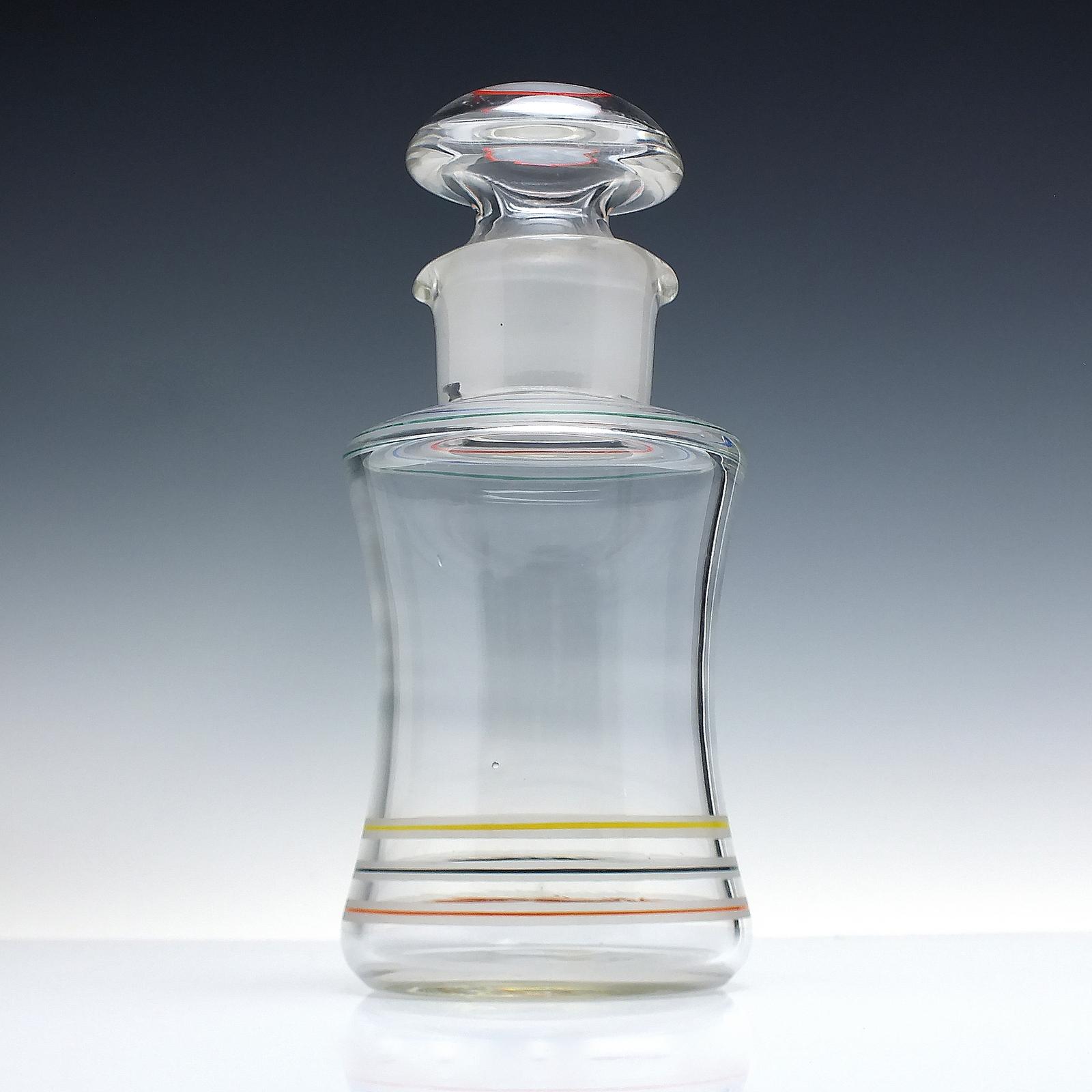 Art Deco Glass Cocktail Decanter & Shaker 1930-1960 (1 of 6)