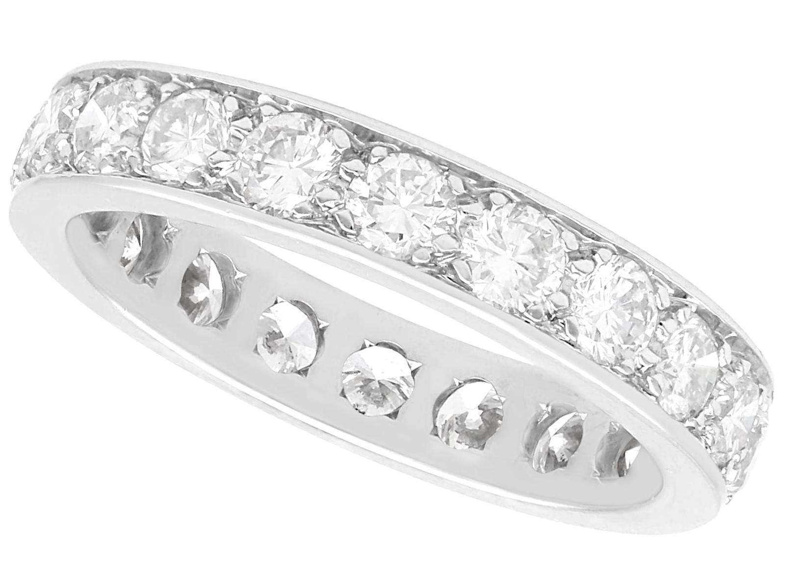 1.28ct Diamond & 18ct White Gold Full Eternity Ring c.1935 (1 of 11)