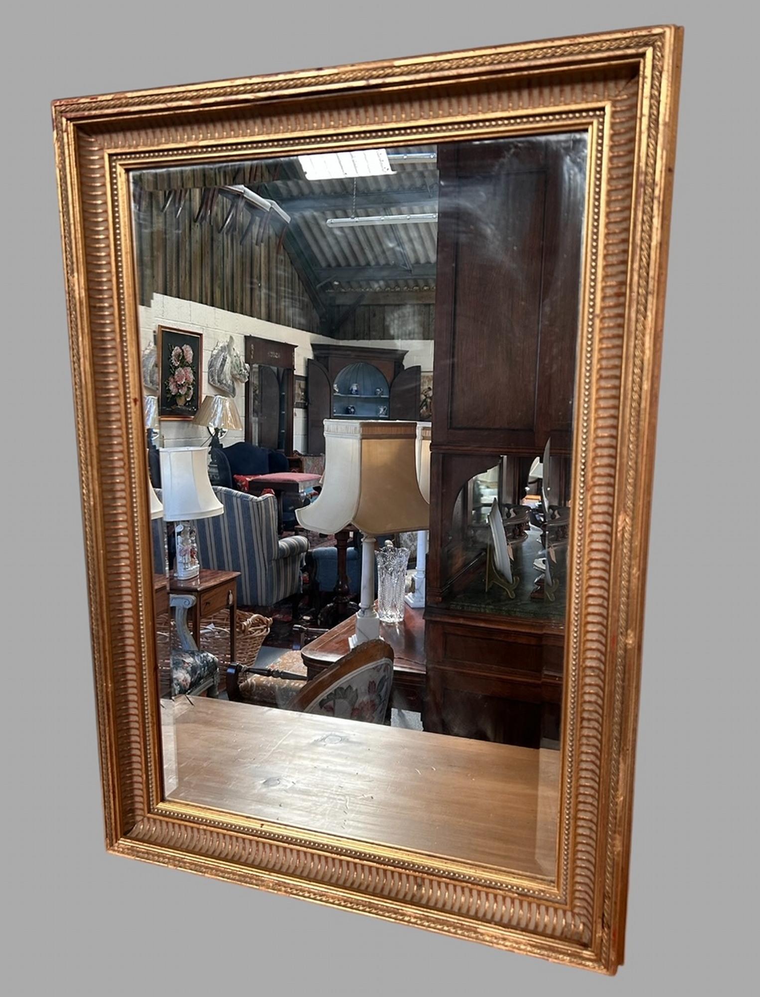 Good Sized 20th Century Gilt Mirror (1 of 3)