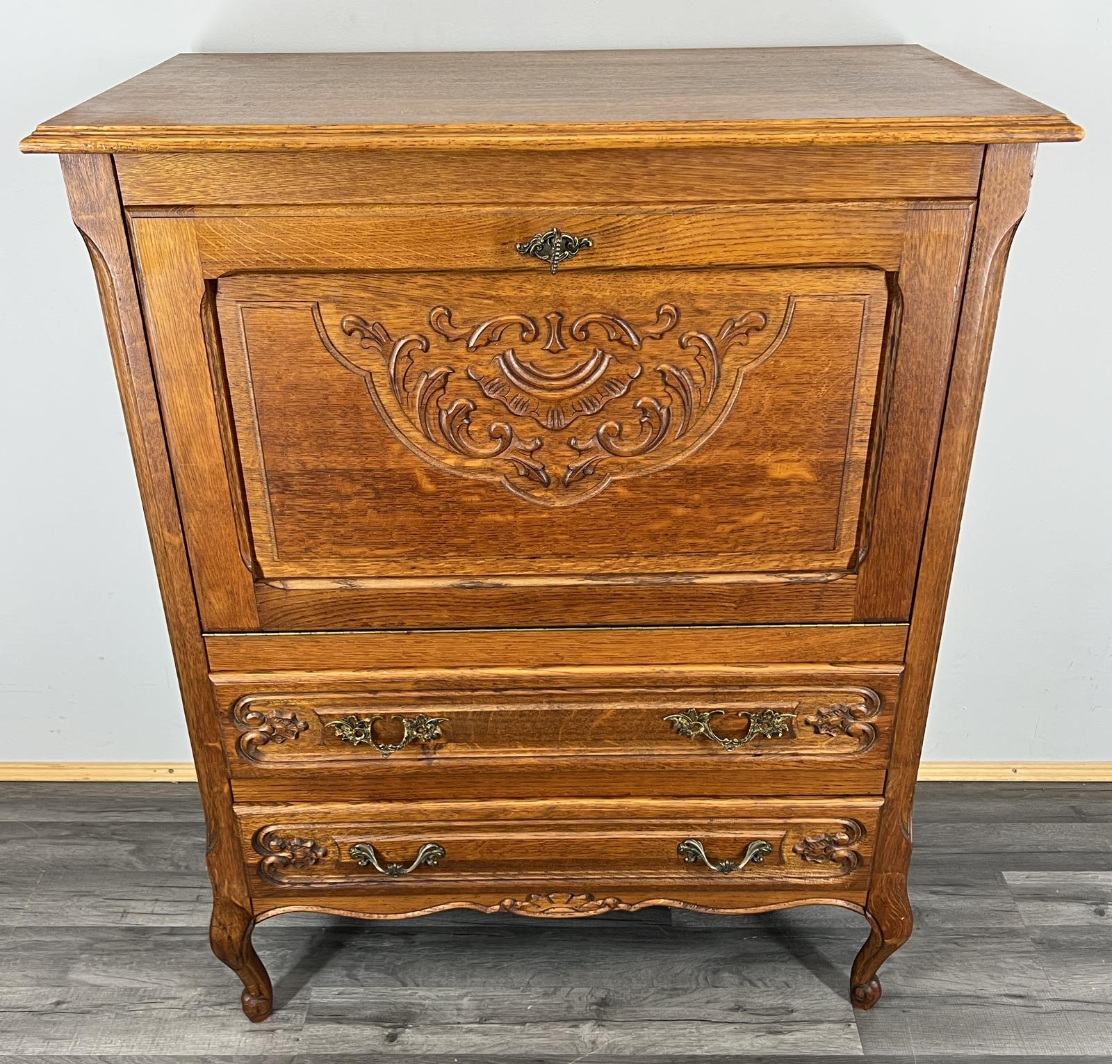 Cabinet Vintage French Style Cupboard Carved Sideboard (1 of 13)