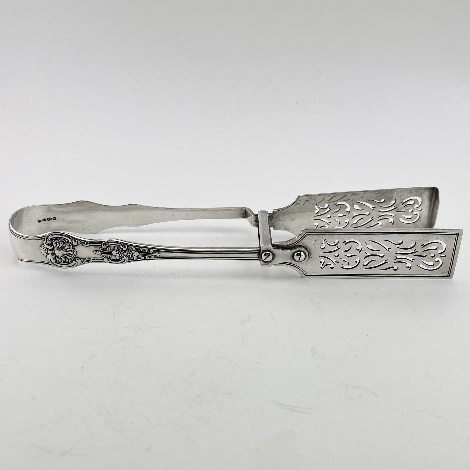 Good Quality Early Victorian Sterling Silver Asparagus Tongs (1 of 7)