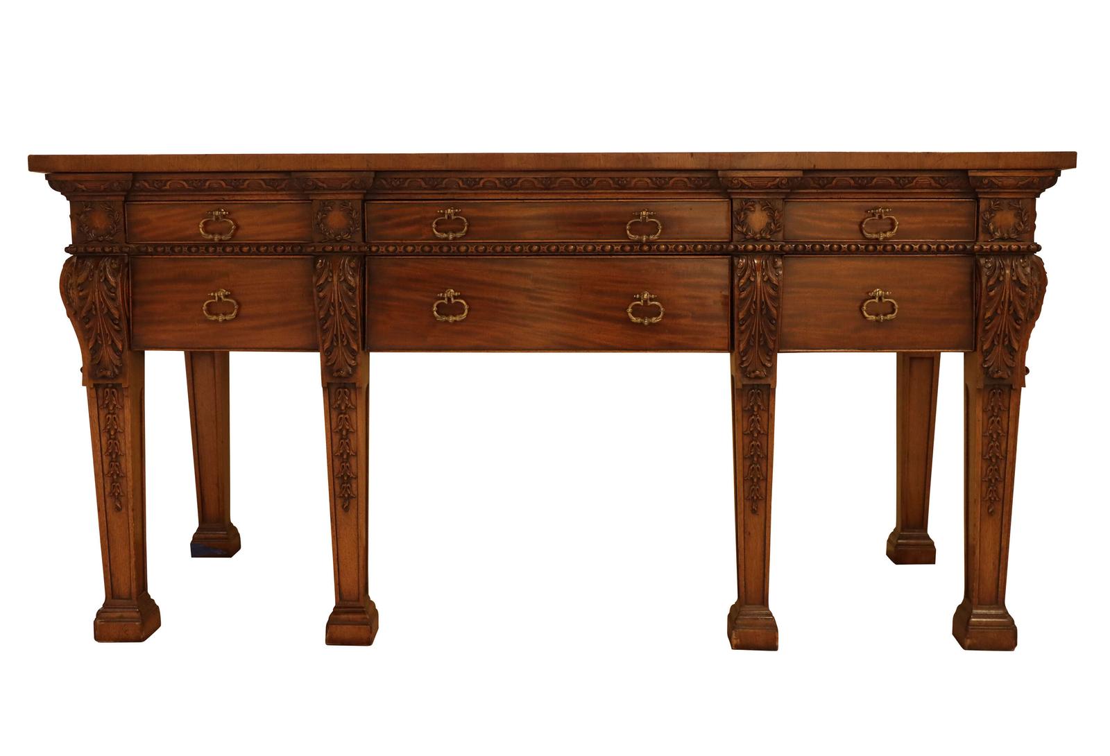 Fine 19th Century Mahogany Side Table in the Chippendale Manner (1 of 7)