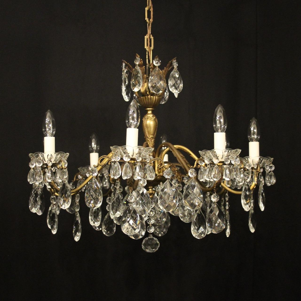 French Gilded 8 Light Antique Chandelier (1 of 10) French Gilded 8 Light Antique Chandelier (1 of 10)