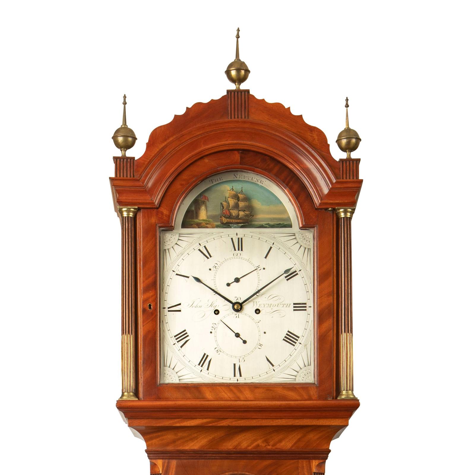 Rocking Ship Automata Longcase Clock – John Sly of Weymouth (1 of 3)