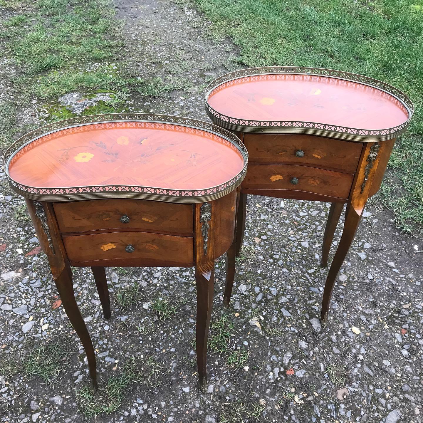 Pair of Inlaid Bedside Cabinets (1 of 1)