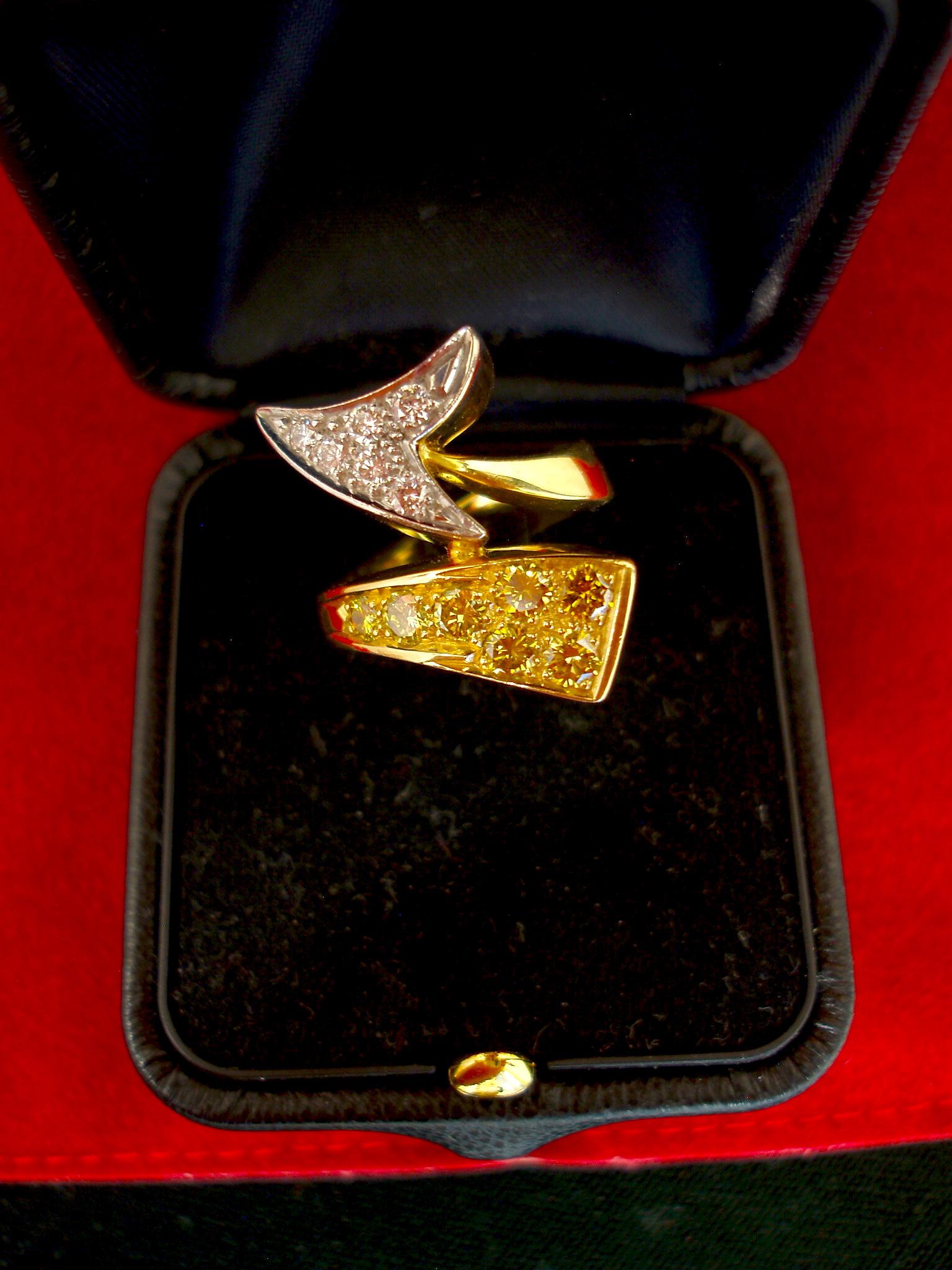 Diamond Ring: Fancy Intense Canary Yellow Diamond Dress Ring (1 of 5) Diamond Ring: Fancy Intense Canary Yellow Diamond Dress Ring (1 of 5)