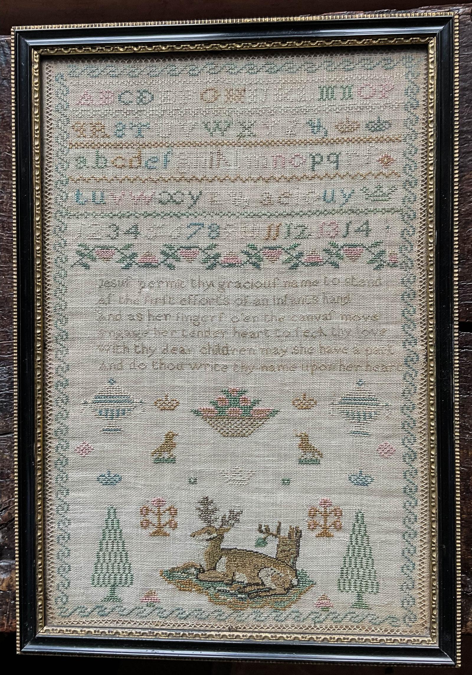 19th Century Sampler no Name (1 of 4)