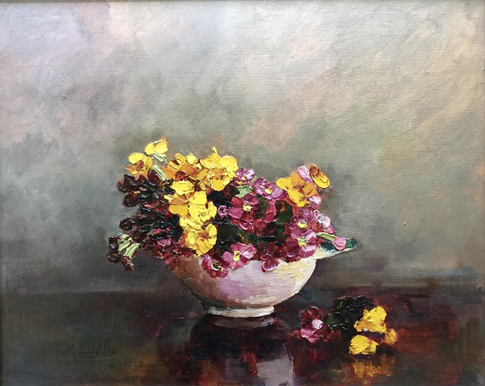 Mary E.Oddie Oil Painting - Polyanthus (1 of 4) Mary E.Oddie Oil Painting - Polyanthus (1 of 4)