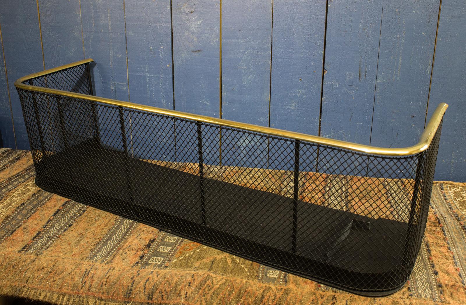 Victorian Brass & Iron Nursery Fender / Spark Guard (1 of 6) Victorian Brass & Iron Nursery Fender / Spark Guard (1 of 6)