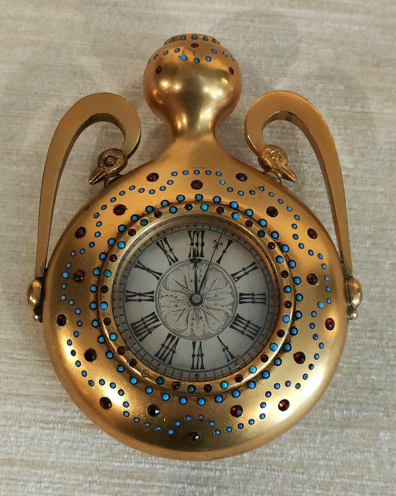 Unusual Strut Timepiece Signed Howell James & Co to the Queen (1 of 6)