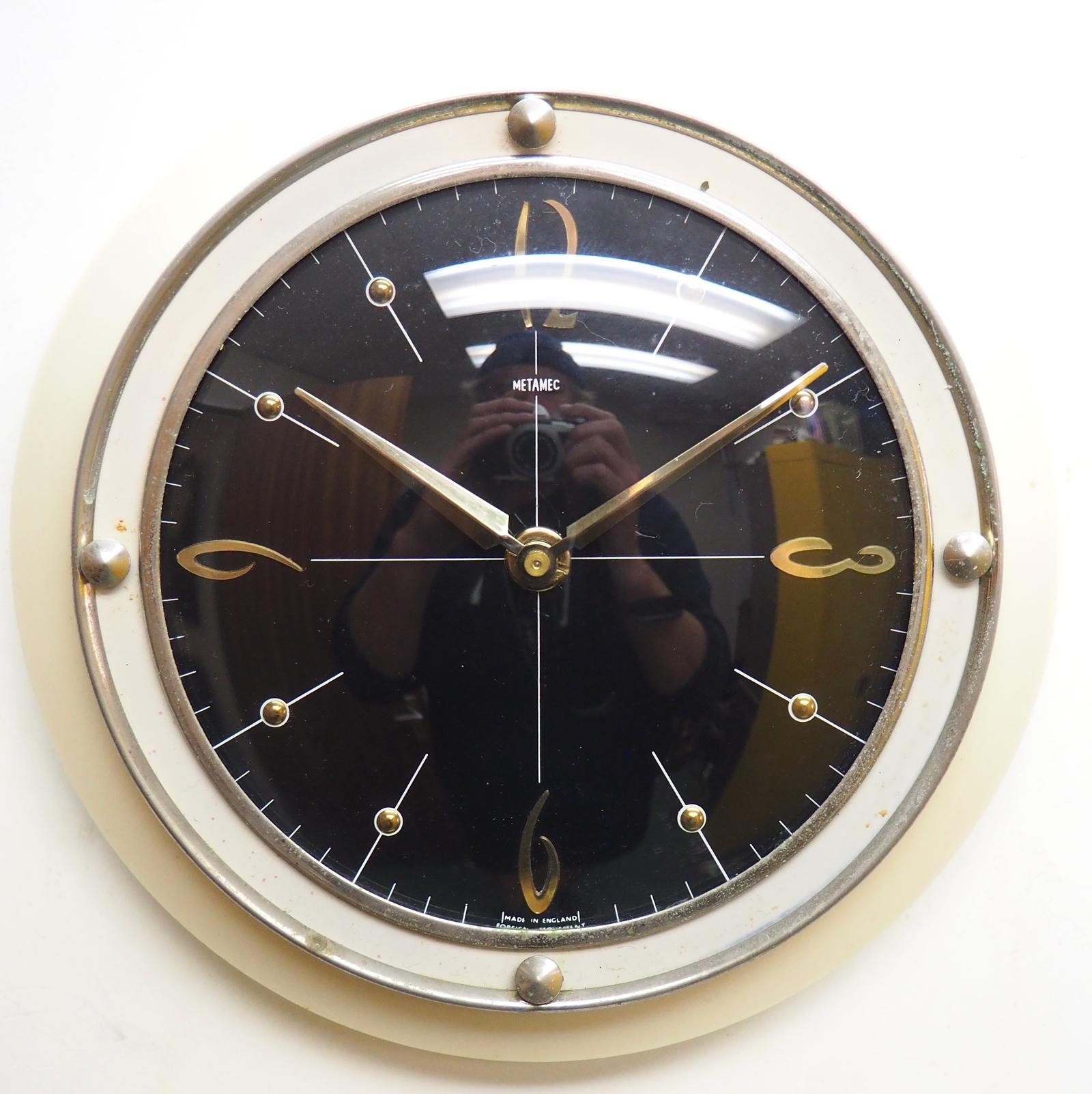 Awesome Ketch Metamec 1950s Plate Kitchen Wall Clock (1 of 5) Awesome Ketch Metamec 1950s Plate Kitchen Wall Clock (1 of 5)