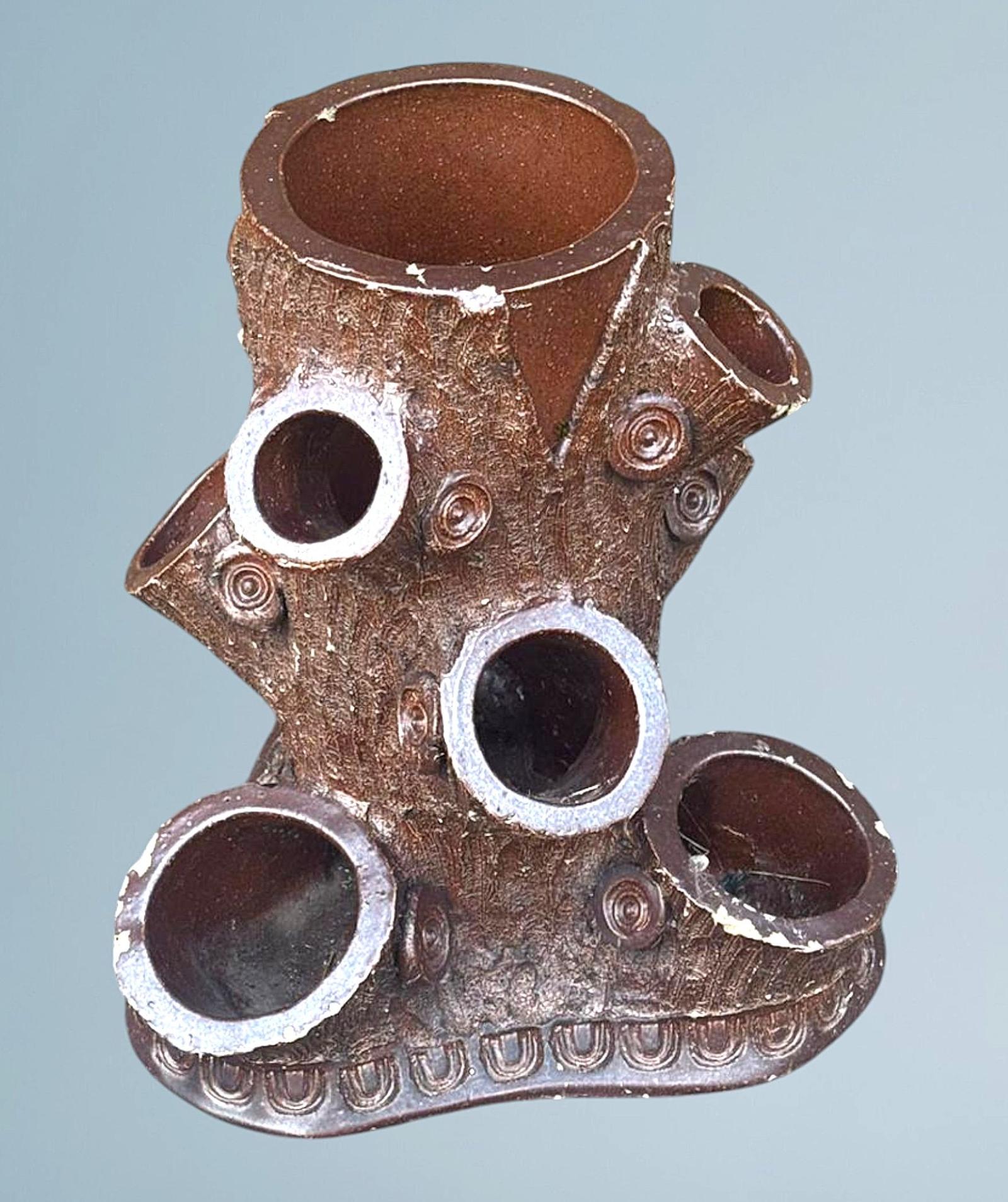 19th Century Antique Tree Trunk Strawberry Planter (1 of 9)