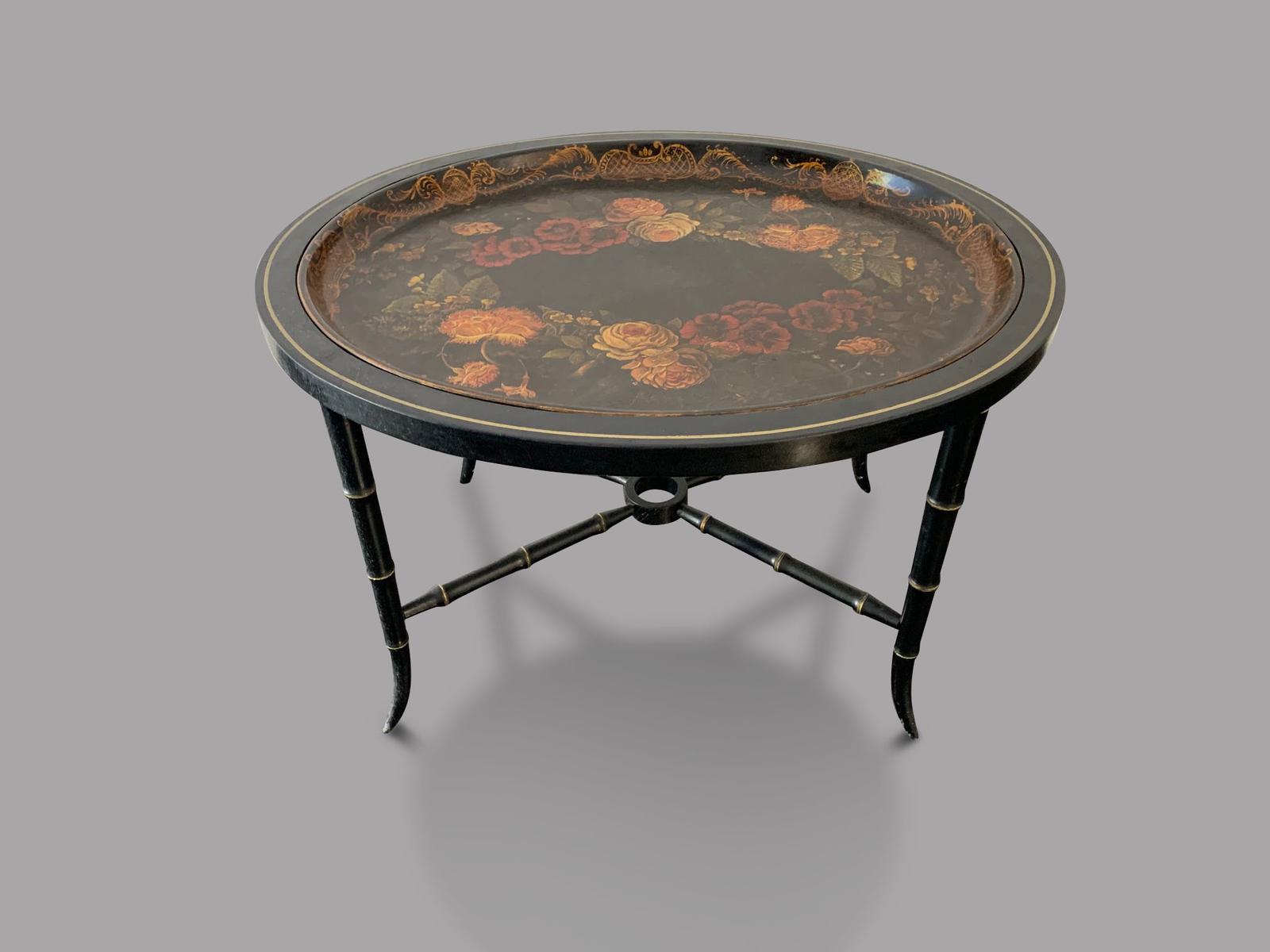 Highly Attractive Mid 19th Century Toleware Tray of Colourful Roses (1 of 4) Highly Attractive Mid 19th Century Toleware Tray of Colourful Roses (1 of 4)