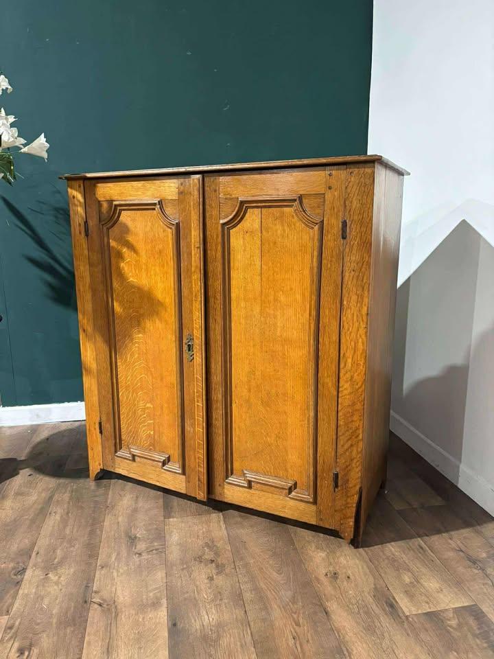 Edwardian Oak Two Door Cupboard (1 of 18) Edwardian Oak Two Door Cupboard (1 of 18)