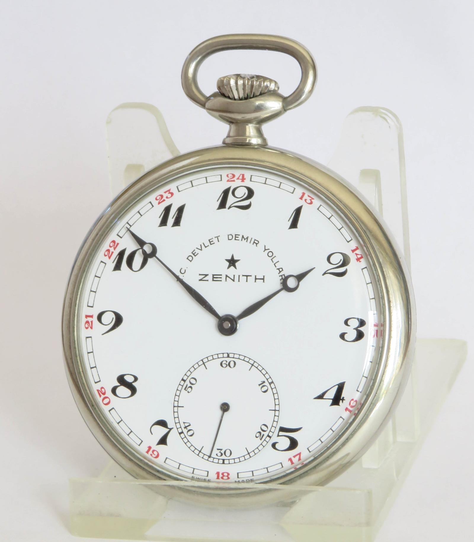 Pocket Watch : Zenith Pocket Watch, Turkish Railways, 1969 (1 of 6)