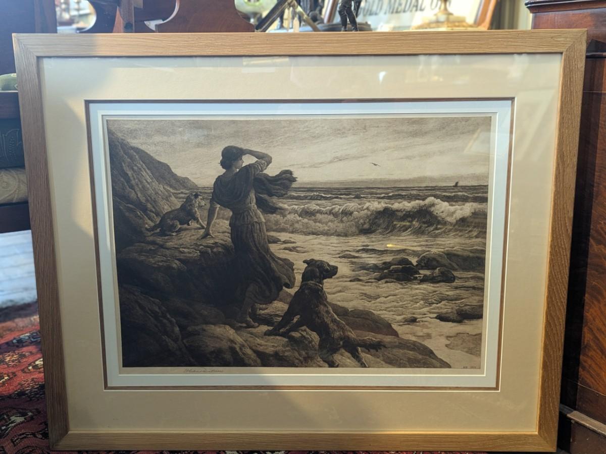 Herbert Thomas Dicksee RE (1862–1942) In Sight at Last (1923) Original Etching, Signed (1 of 3) Herbert Thomas Dicksee RE (1862–1942) In Sight at Last (1923) Original Etching, Signed (1 of 3)