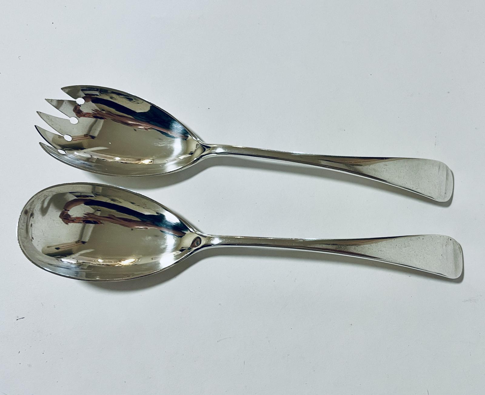 Antique Silver Salad Servers (1 of 8) Antique Silver Salad Servers (1 of 8)