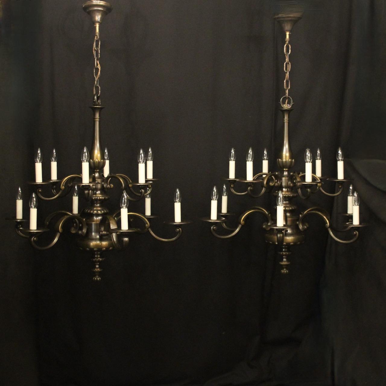 French Pair Bronze 12 Light Antique Chandeliers (1 of 10) French Pair Bronze 12 Light Antique Chandeliers (1 of 10)