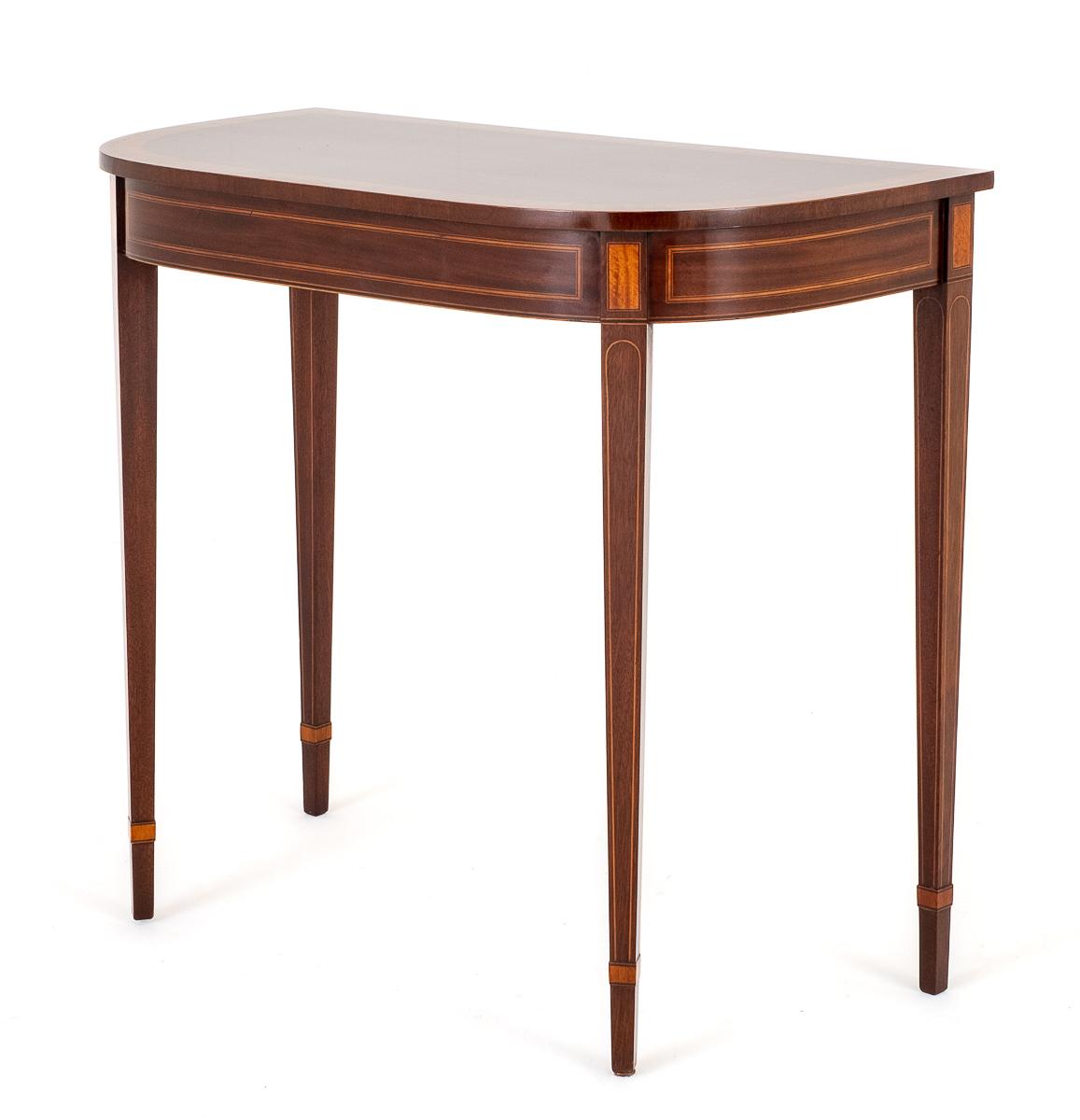 Mahogany Sheraton Revival Console Table (1 of 7) Mahogany Sheraton Revival Console Table (1 of 7)