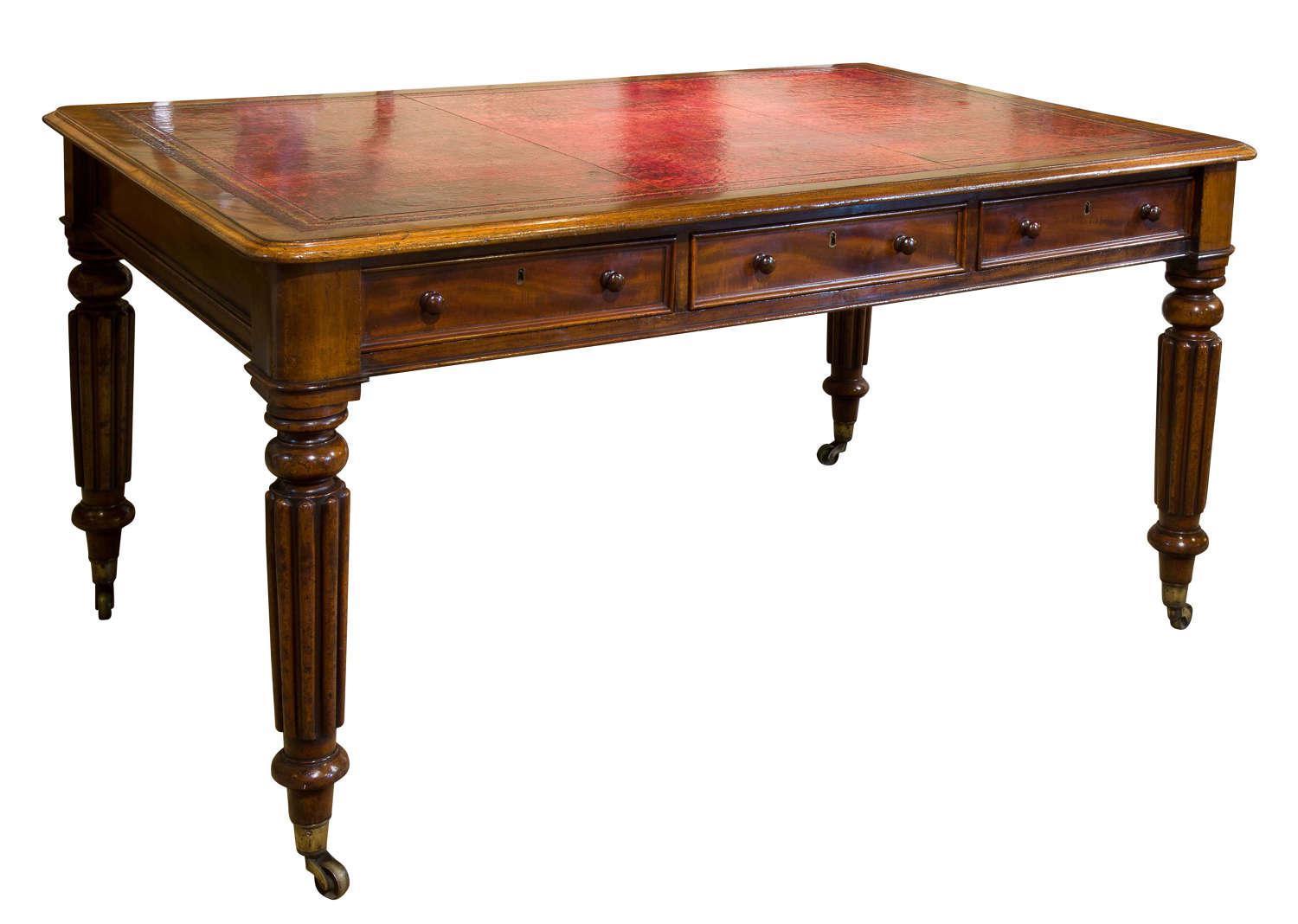 Mahogany Partners Writing Table c1850 (1 of 6) Mahogany Partners Writing Table c1850 (1 of 6)