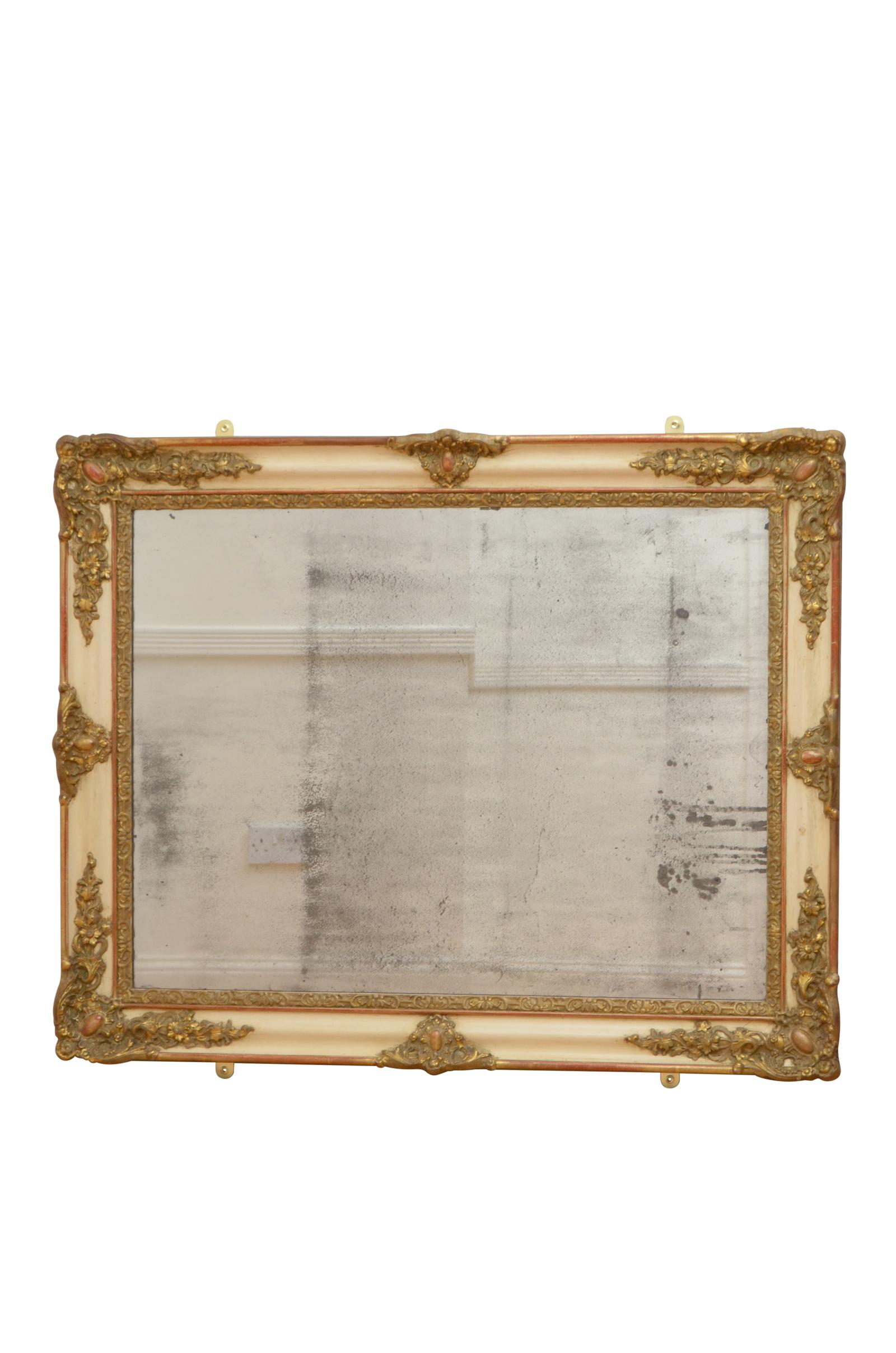 French Antique Wall Mirror with Original Glass Restored in Good Condition (1 of 11) French Antique Wall Mirror with Original Glass Restored in Good Condition (1 of 11)