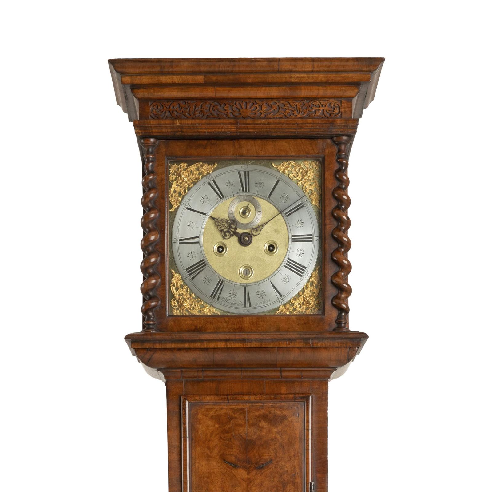 Burr Walnut 8-day Longcase Clock - Joseph Windmills of London (1 of 5)