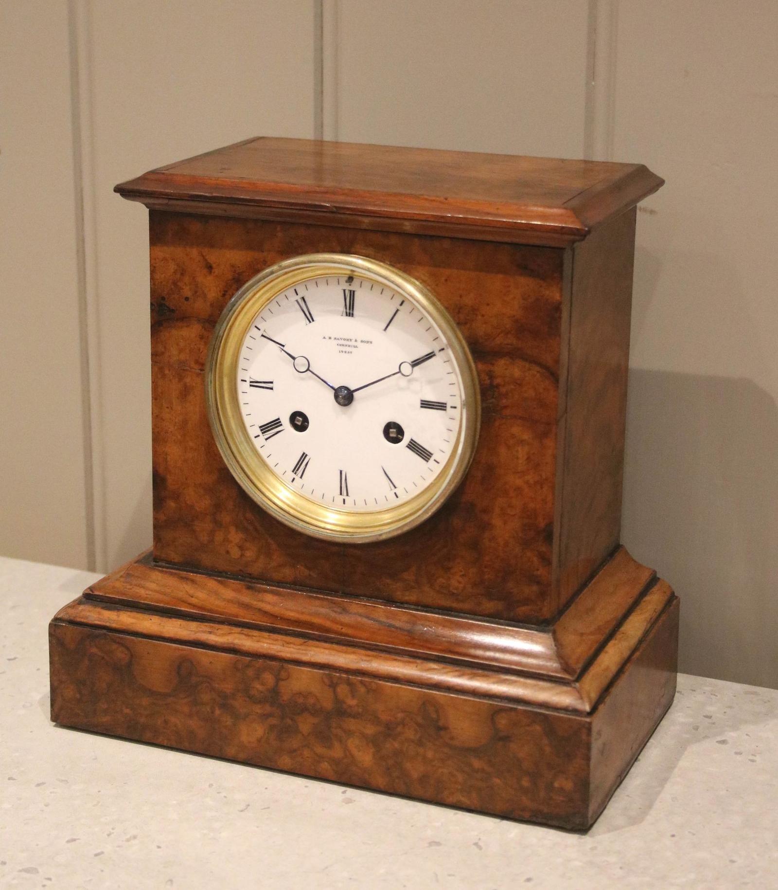 Burr Walnut Mantel Clock (1 of 12) Burr Walnut Mantel Clock (1 of 12)