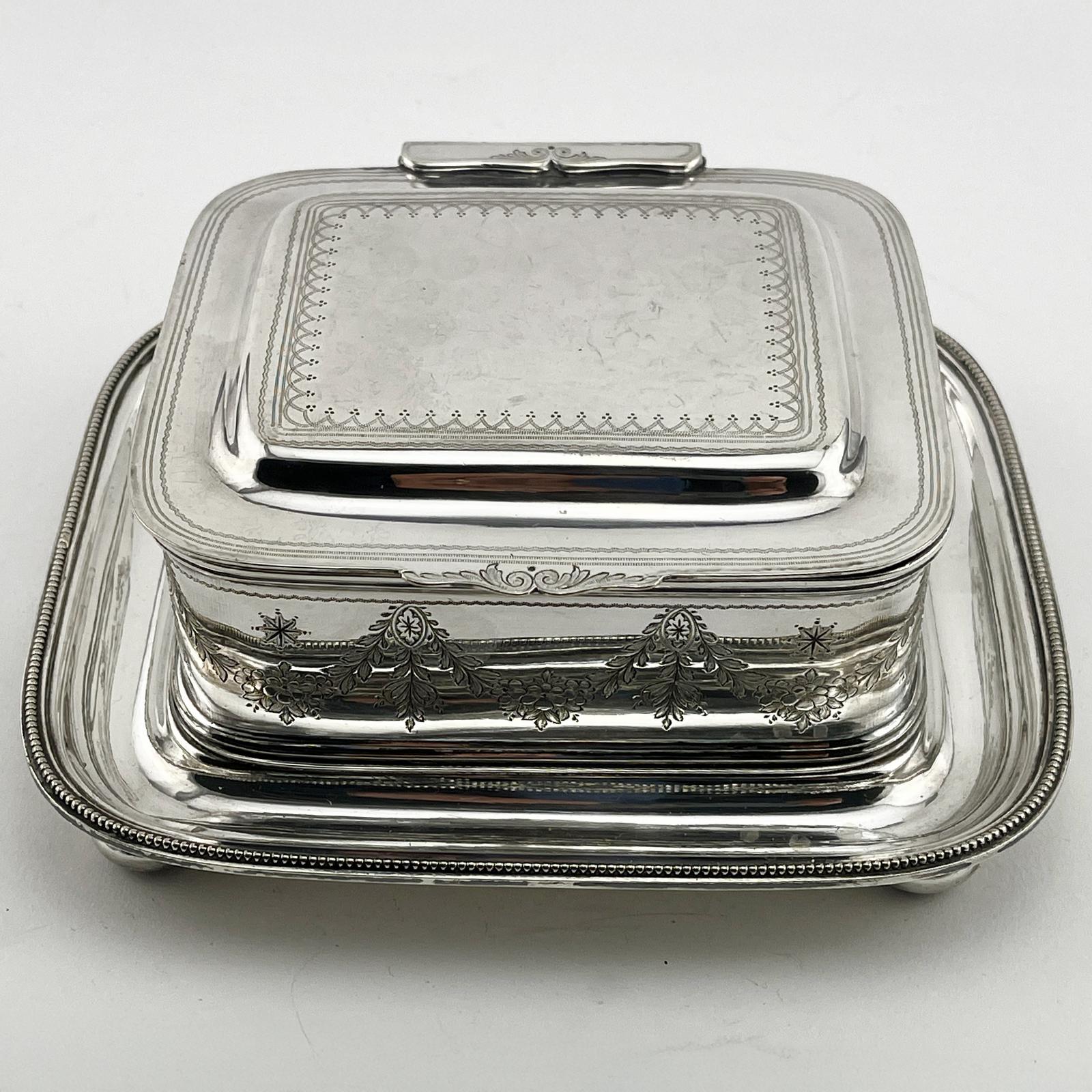 Rectangular Victorian Elkington & Co Butter or Sardine Dish (1 of 6) Rectangular Victorian Elkington & Co Butter or Sardine Dish (1 of 6)