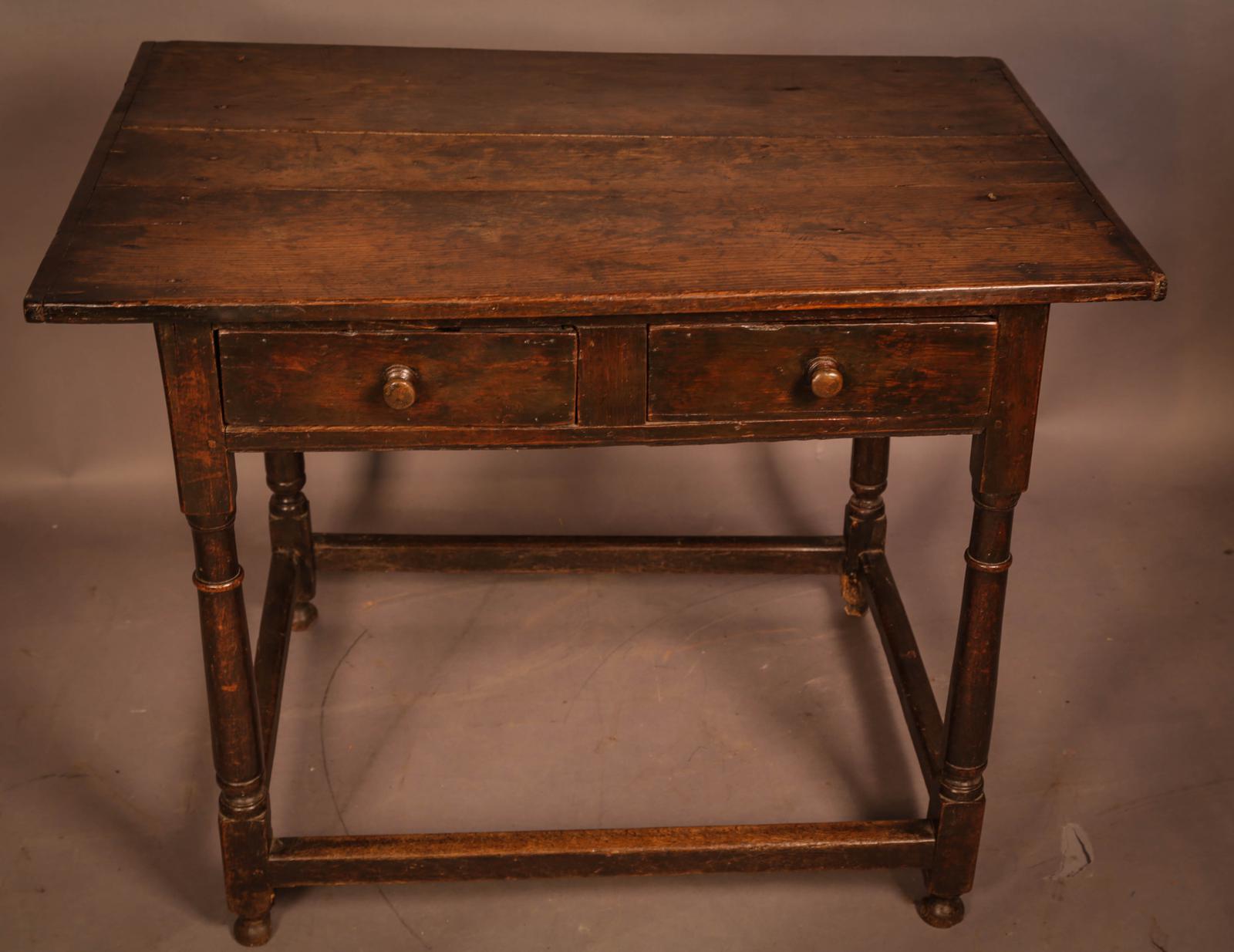 Early Oak Side Table 2 Drawers (1 of 6) Early Oak Side Table 2 Drawers (1 of 6)
