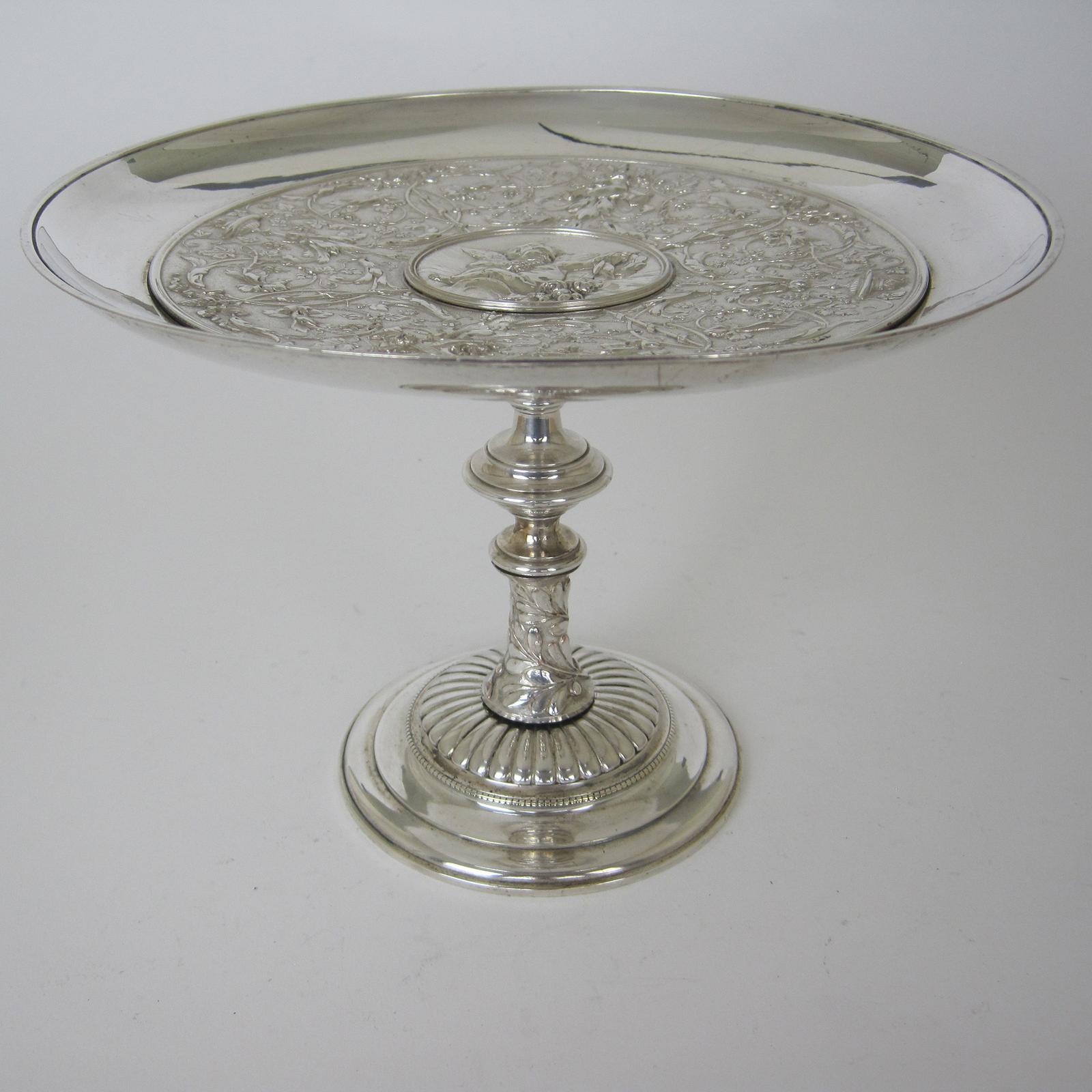Victorian Silver Plated Circular Comport or Tazza (1 of 6)