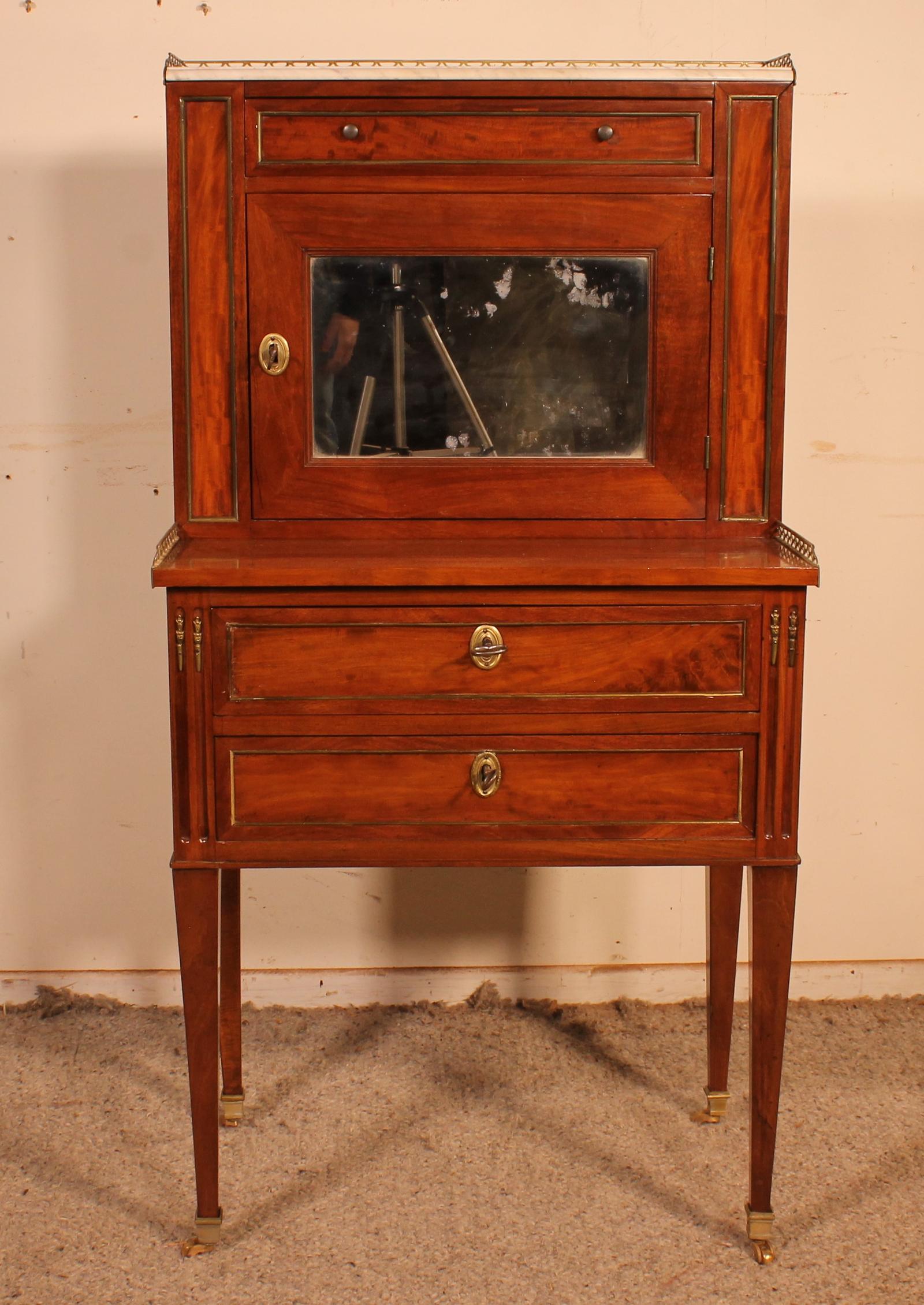 Louis XVI Secretary in Mahogany Called Bonheur Du Jour (1 of 12) Louis XVI Secretary in Mahogany Called Bonheur Du Jour (1 of 12)