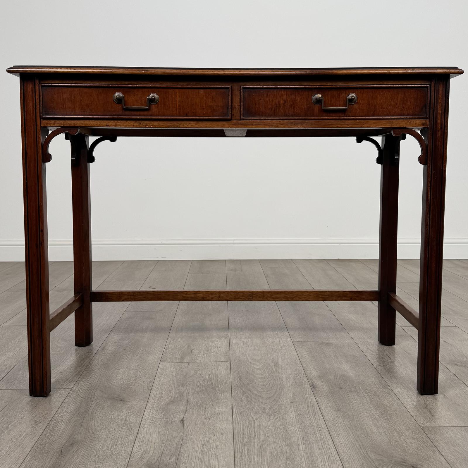 Antique 20th Century Good Quality Writing Table in Mahogany (1 of 11)