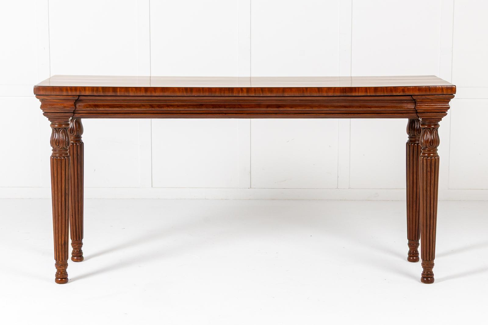 19th Century English Regency Mahogany Serving Table (1 of 1)