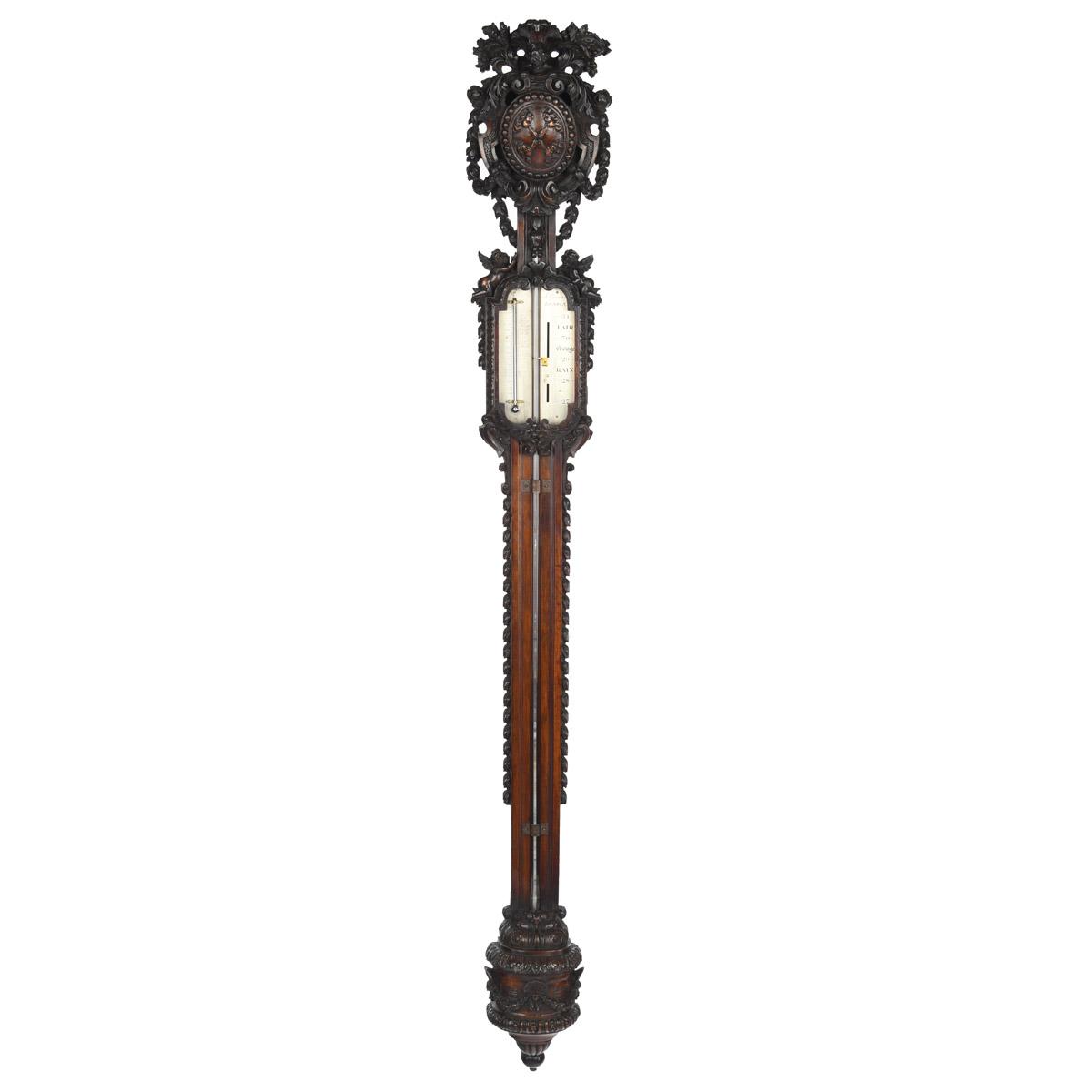Lord Vernon’s Sudbury Hall Limewood Barometer by J. Braund After Grinling Gibbons (1 of 12)