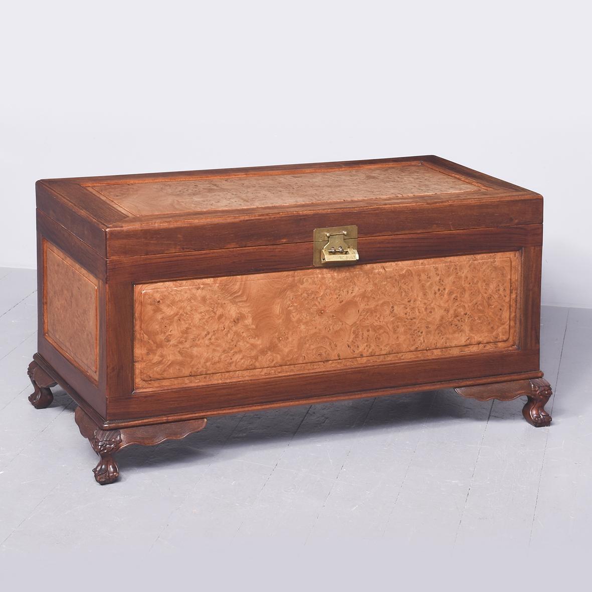 Qing Dynasty Teak, Camphor & Burr Elm Kist (1 of 9)