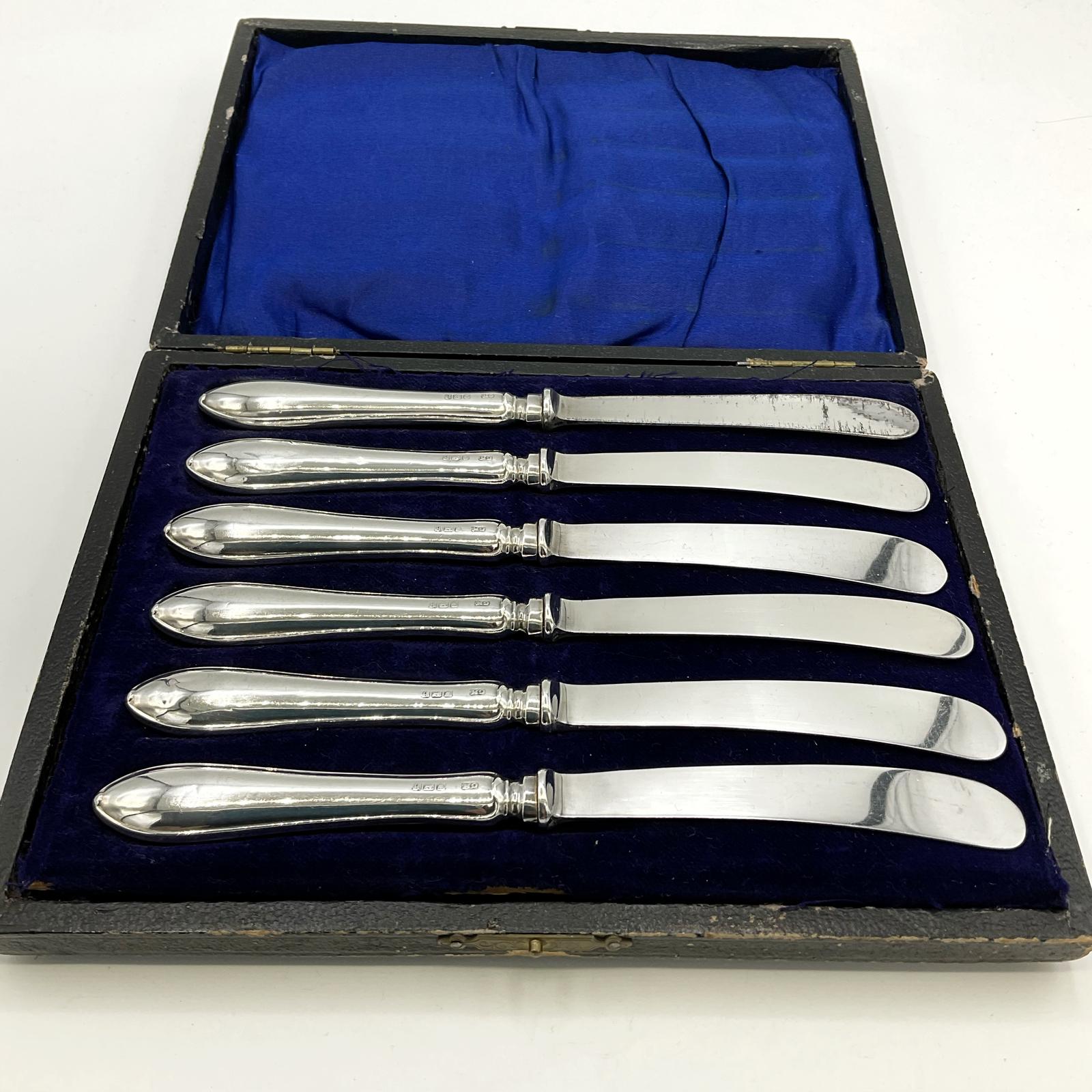 Antique 1919 Sterling Silver Tea Knives Set (1 of 13)