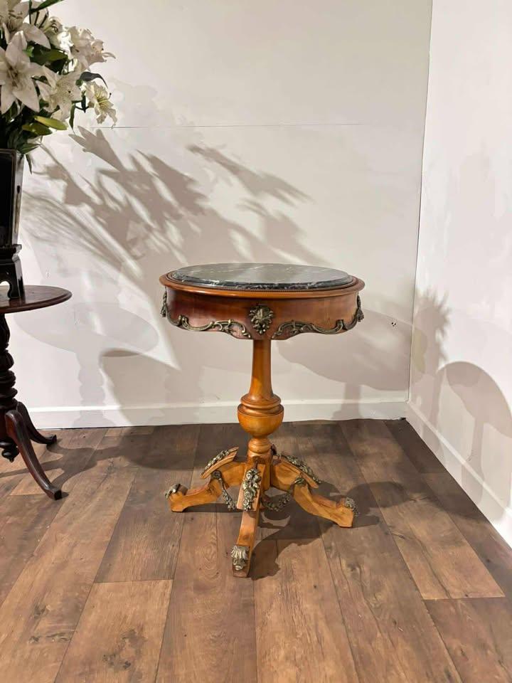 Reproduction Baroque Style Centre Table with Marble Top (1 of 18)