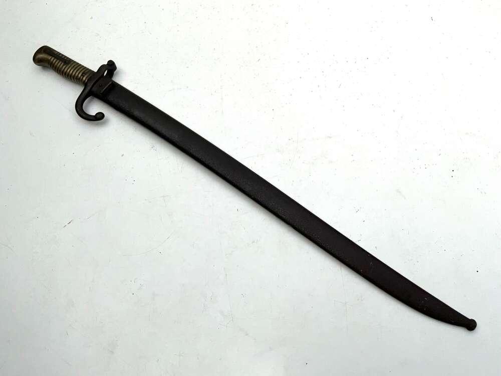 BAYONET & SCABBARD 1874 FRENCH (1 of 9) BAYONET & SCABBARD 1874 FRENCH (1 of 9)
