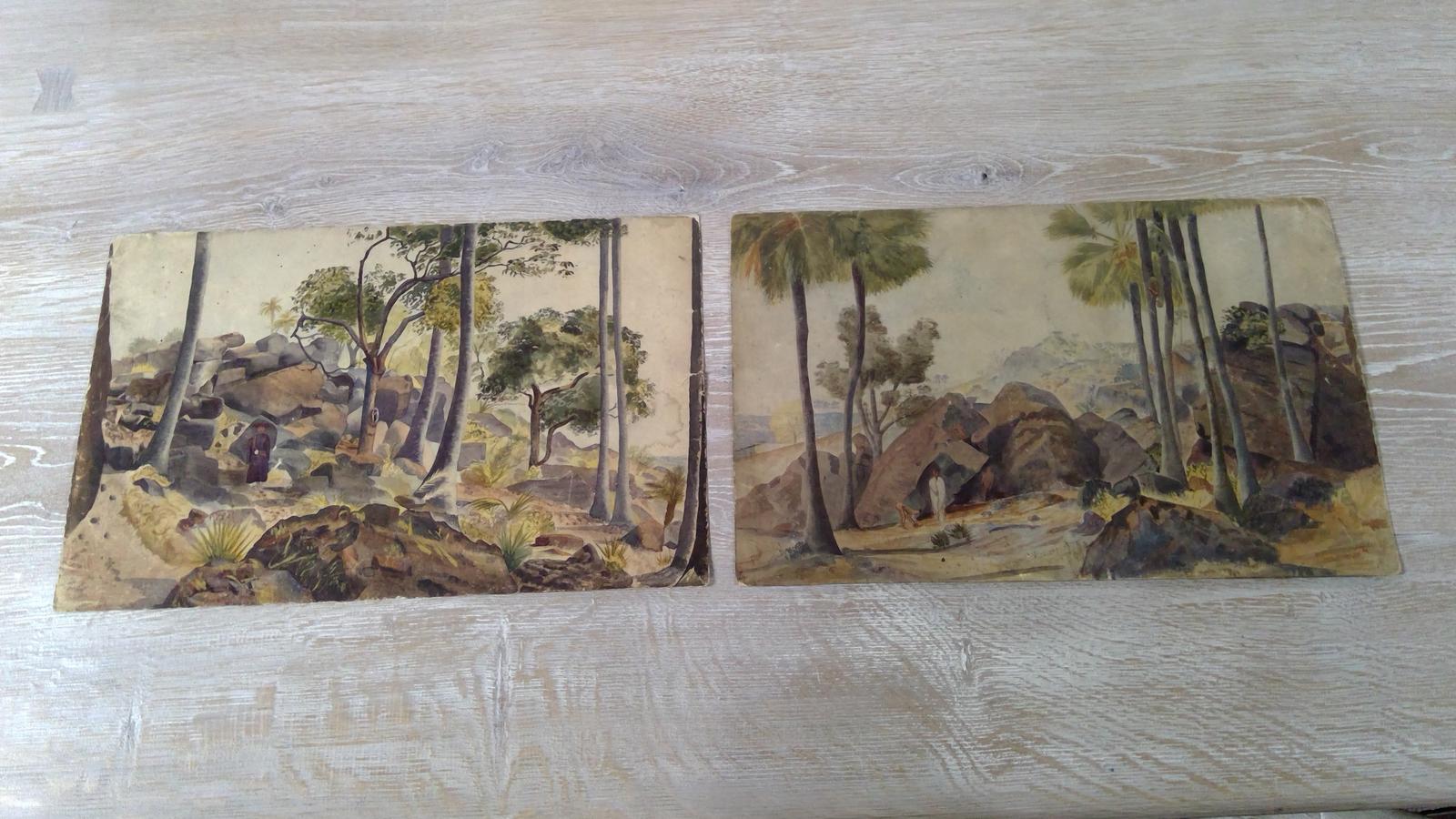 Afghanistan Interest Watercolour Drawings (1 of 14)