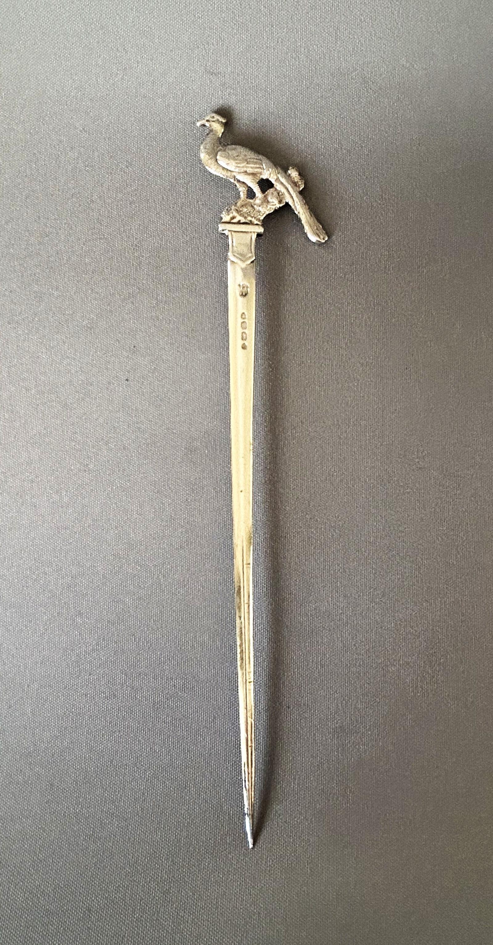 Very Rare Victorian Silver Game Skewer by the Fox Brothers (1 of 5)