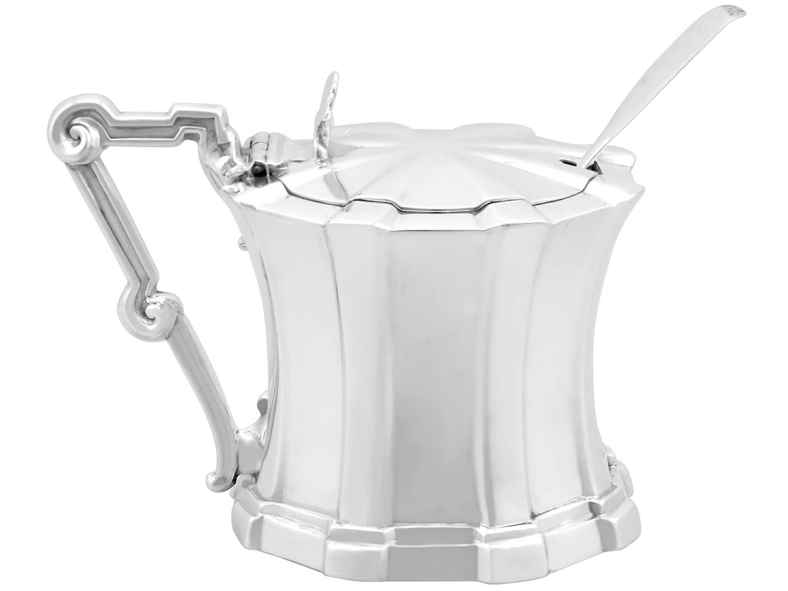 Antique Victorian Sterling Silver Mustard Pot 1848 (1 of 11)