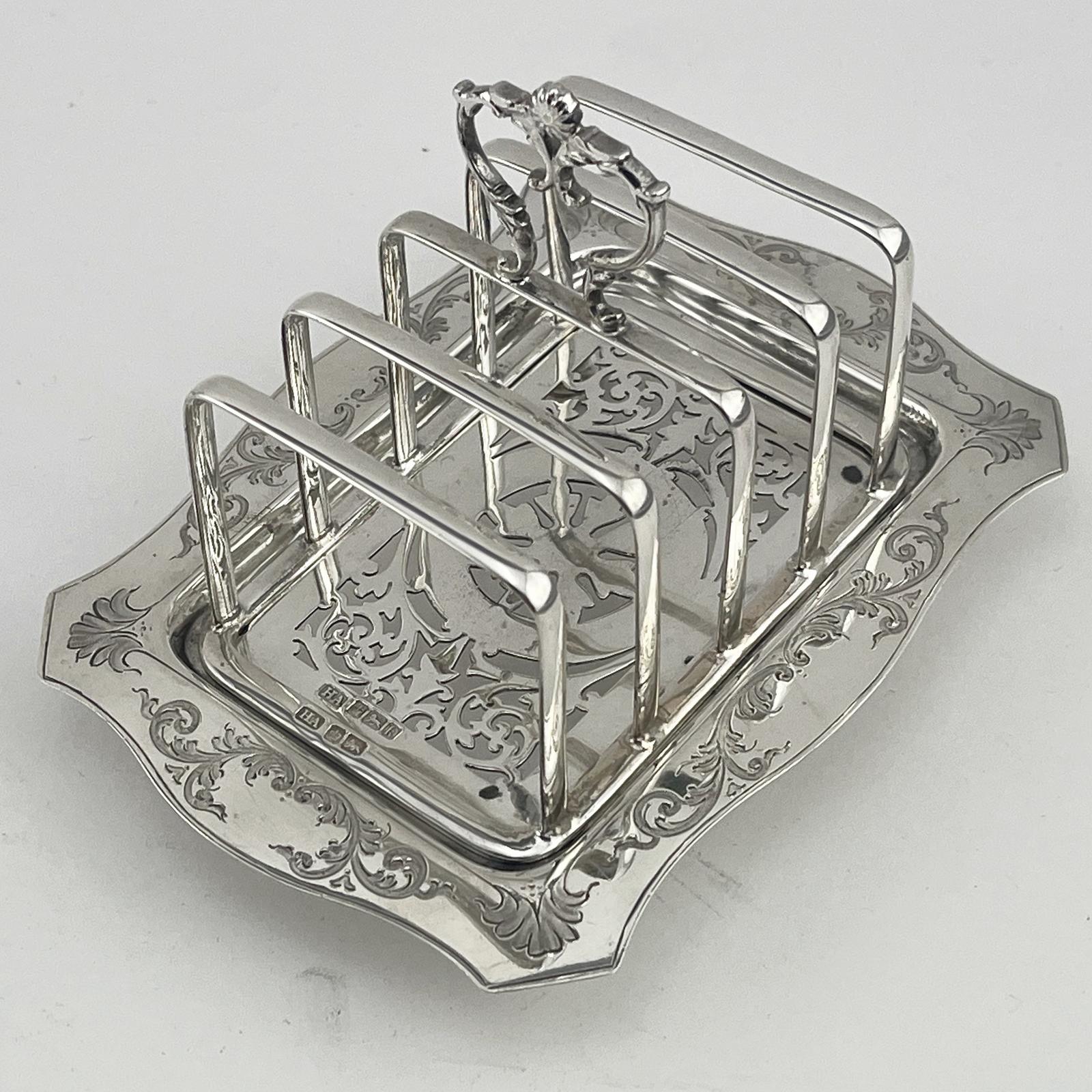 Rectangular Edwardian Sterling Silver Toast Rack (1 of 6) Rectangular Edwardian Sterling Silver Toast Rack (1 of 6)