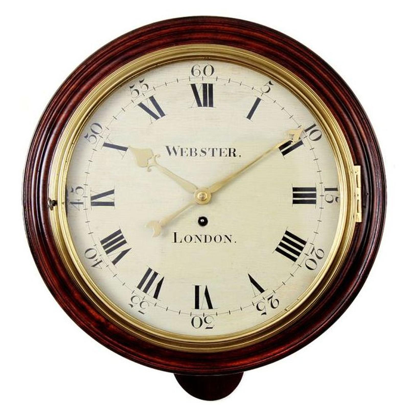 Webster Fusee Dial Wall Clock (1 of 1)
