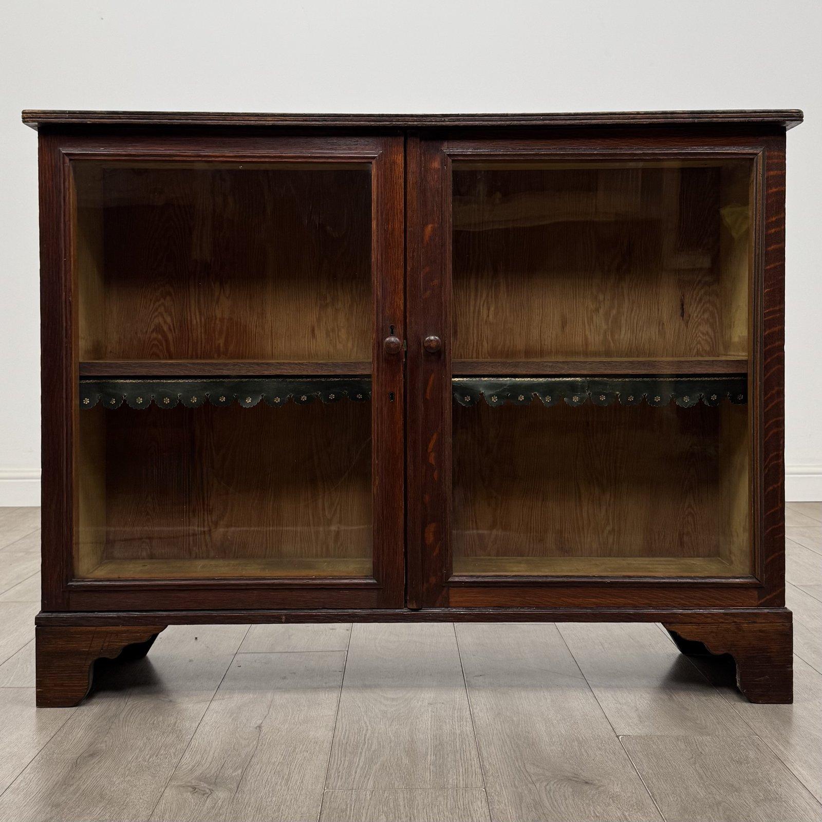 Antique Victorian Oak Display Cabinet | Low Glazed Bookcase | AF-6653 (1 of 11) Antique Victorian Oak Display Cabinet | Low Glazed Bookcase | AF-6653 (1 of 11)
